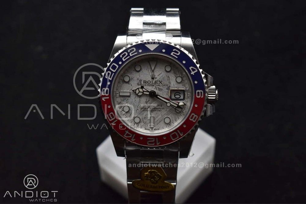 Modern GMT Master II 126719 BLRO Gain Weight Gold Factory 1:1 Best Edition Real Meteorite Dial on Oyster Bracelet VR3285 CHS 930