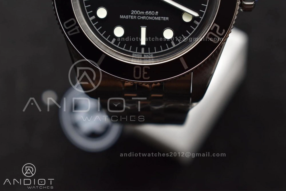 TopPick Heritage Black Bay 41mm SS ZF 1:1 Best Edition Black Dial on Jubilee Bracelet A 1267