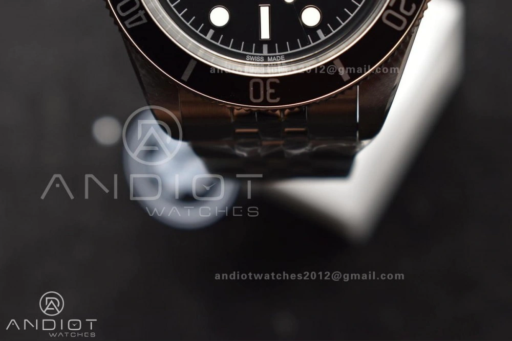 TopPick Heritage Black Bay 41mm SS ZF 1:1 Best Edition Black Dial on Jubilee Bracelet A 1267