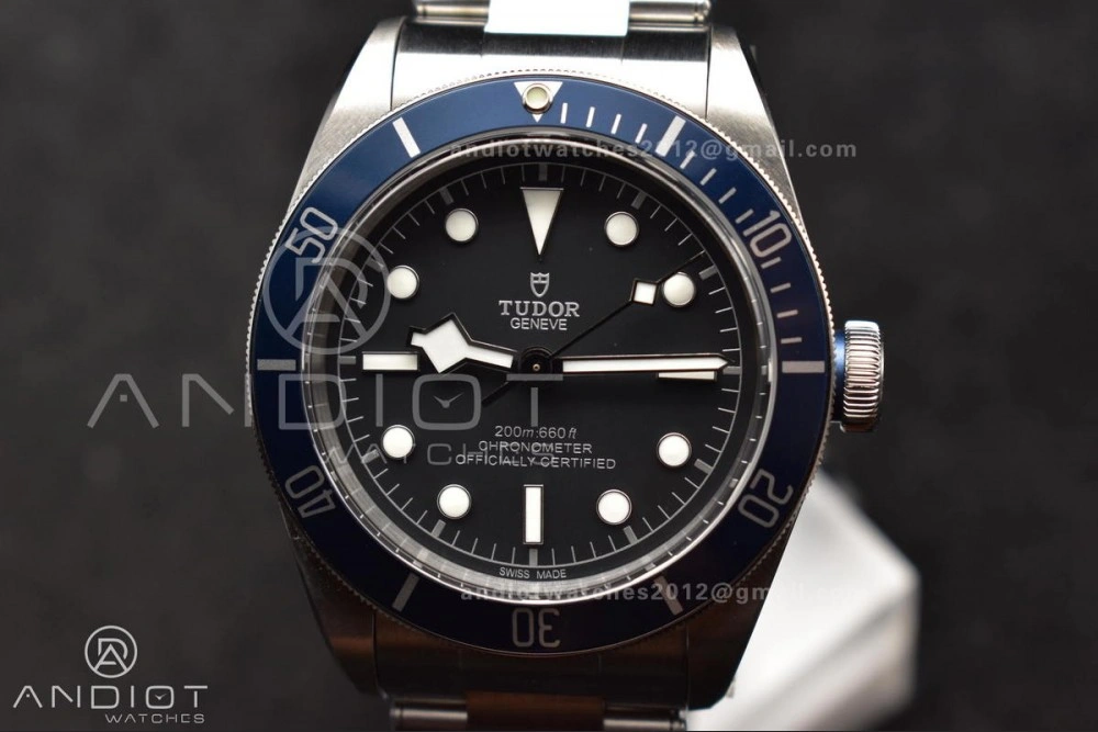 Attractive Heritage Black Bay Blue Bezel ZF 1:1 Best Edition on SS Bracelet A2824 V 1271