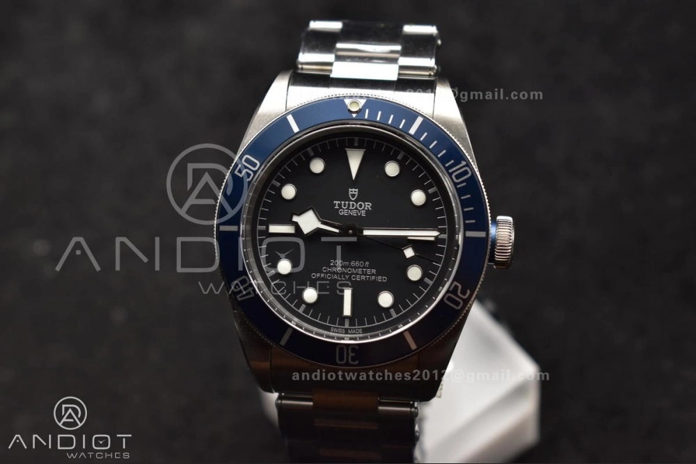 Attractive Heritage Black Bay Blue Bezel ZF 1:1 Best Edition on SS Bracelet A2824 V 1271