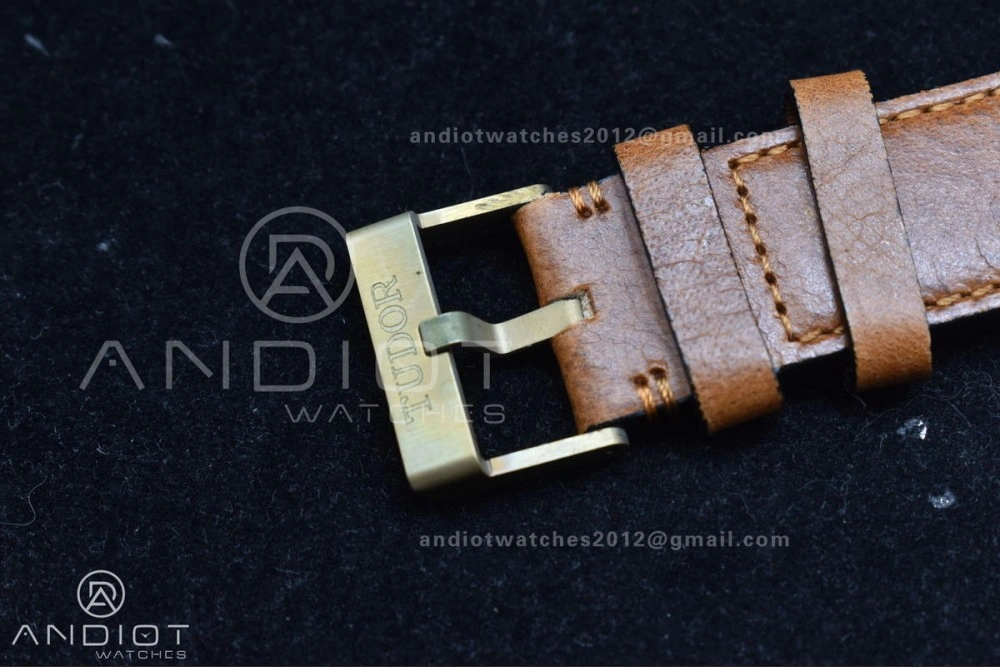 EasyCare Heritage Black Bay Bronze Blue XF 1:1 Best Edition on Aged Brown Leather Strap A2824 V3 (Free Nato Strap) 892