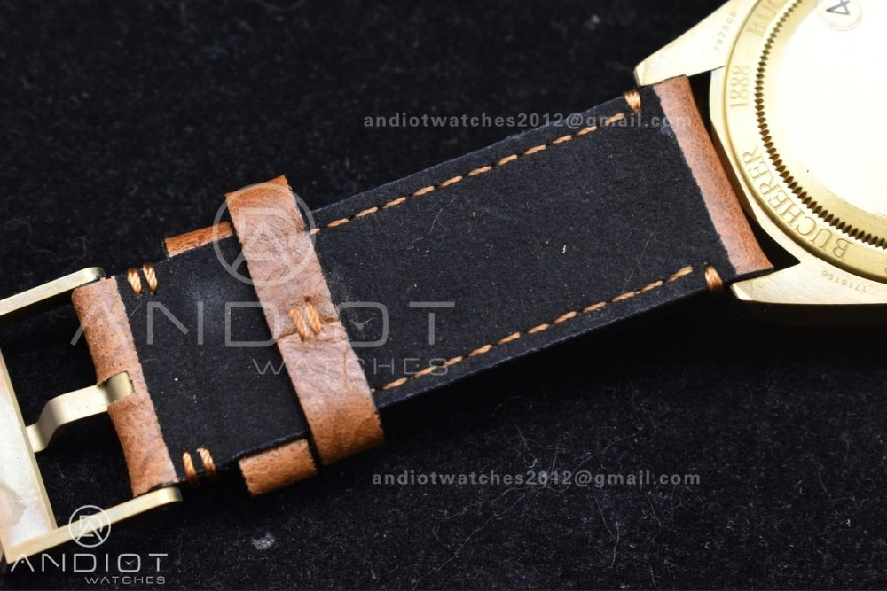 EasyCare Heritage Black Bay Bronze Blue XF 1:1 Best Edition on Aged Brown Leather Strap A2824 V3 (Free Nato Strap) 892