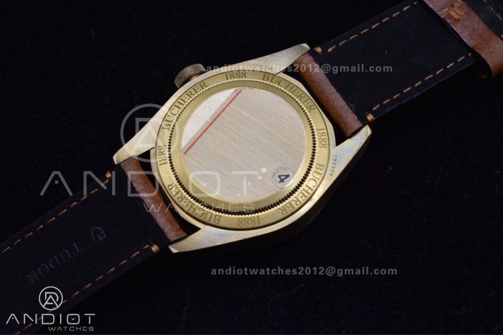 EasyCare Heritage Black Bay Bronze Blue XF 1:1 Best Edition on Aged Brown Leather Strap A2824 V3 (Free Nato Strap) 892