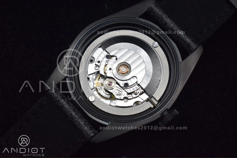 Heritage Black Bay Dark DLC ZF 1:1 Best Edition Black Bezel on Distressed Leather Strap A2824 V ComfortFit 425
