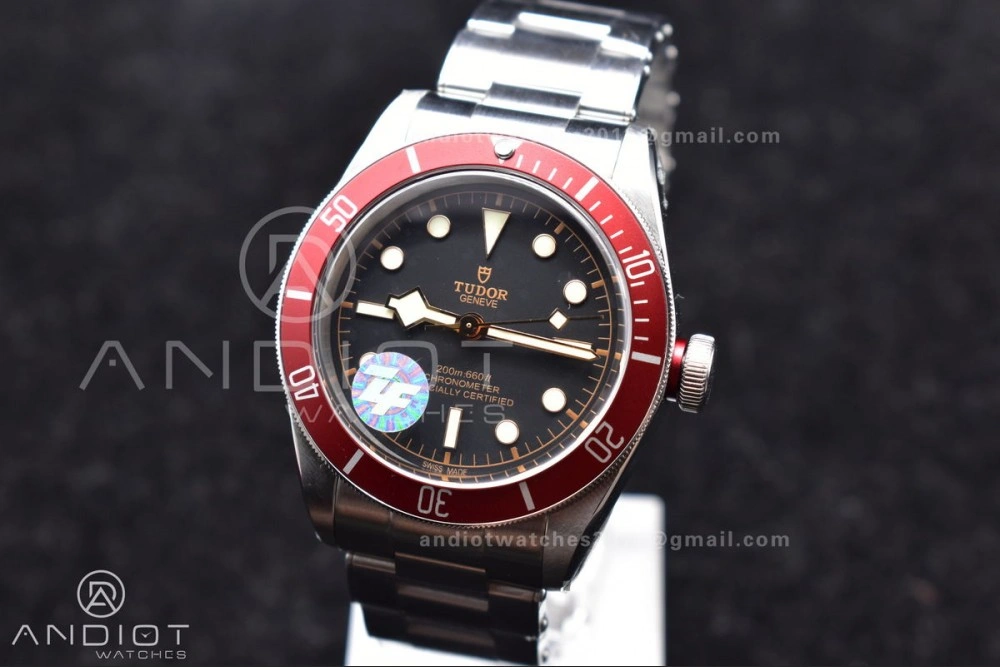 Packable Heritage Black Bay Red Bezel ZF 1:1 Best Edition on SS Bracelet A 1276