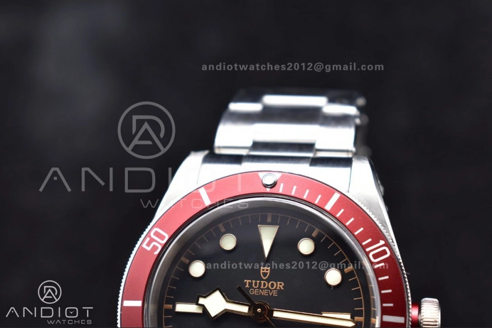 Packable Heritage Black Bay Red Bezel ZF 1:1 Best Edition on SS Bracelet A 1276