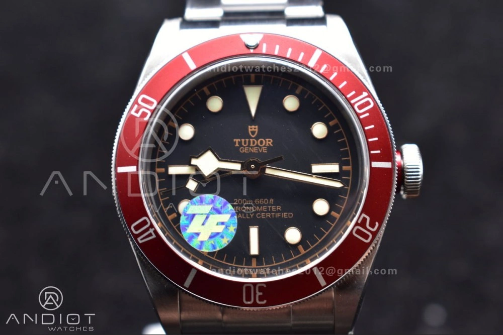 Packable Heritage Black Bay Red Bezel ZF 1:1 Best Edition on SS Bracelet A 1276