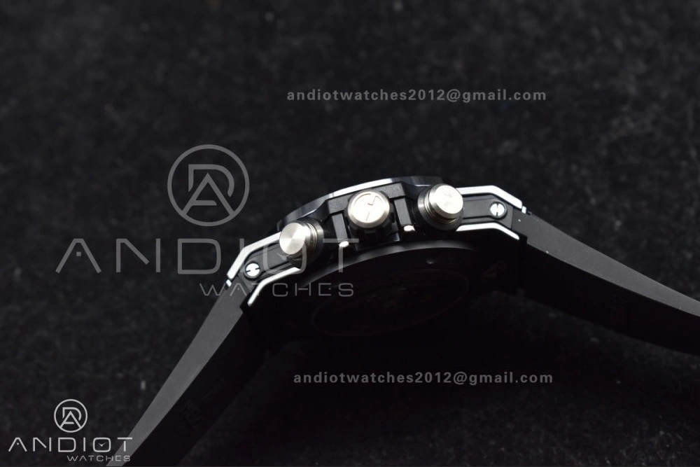 Hublot Big Bang Unico Full Black ZF 1:1 Best Edition Skeleton Dial on Black Rubber Strap A Bold 276