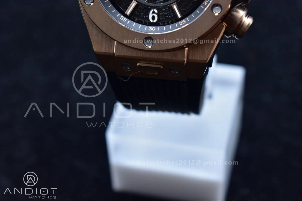 Packable Hublot Big Bang Unico RG ZF 1:1 Best Edition Skeleton Dial on Black Rubber Strap A 266