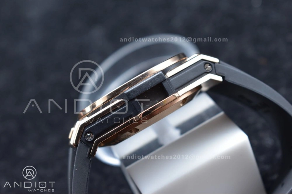 Packable Hublot Big Bang Unico RG ZF 1:1 Best Edition Skeleton Dial on Black Rubber Strap A 266