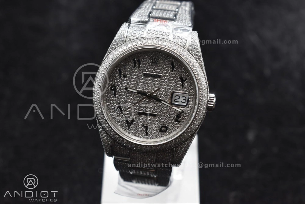 ZipUp JDF 41mm Best Version Diamond DateJust Arabic Markers with Numerical Date Wheel 900