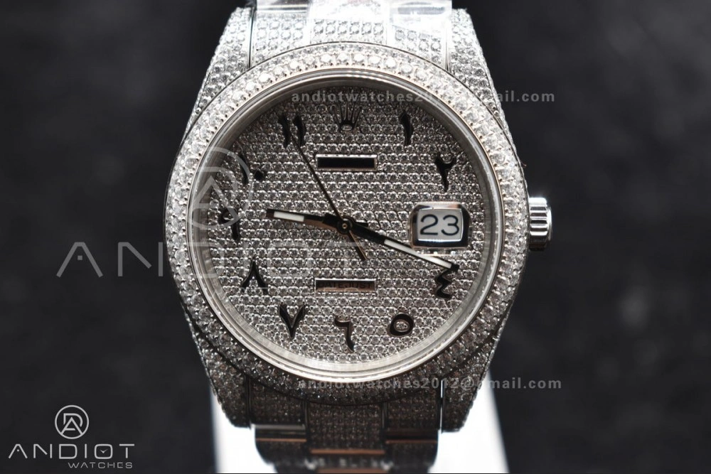 ZipUp JDF 41mm Best Version Diamond DateJust Arabic Markers with Numerical Date Wheel 900