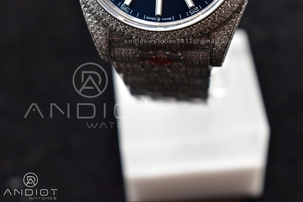 JDF 41mm Best Version Diamond DateJust Blue Stick Markers SportInspired 897
