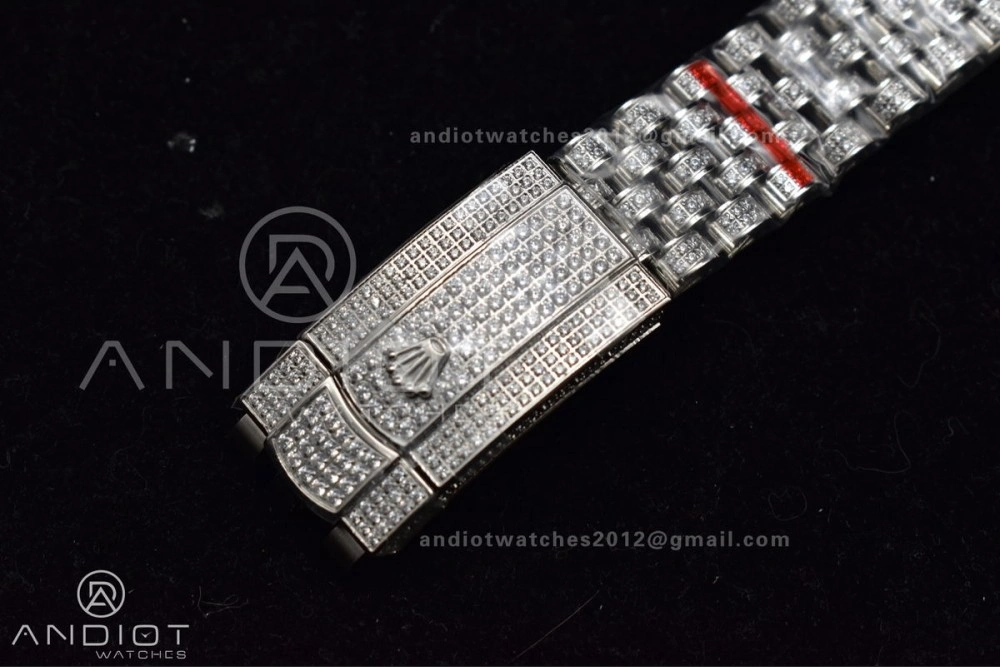 JDF 41mm Best Version Diamond DateJust White Stick Markers Upgraded 906