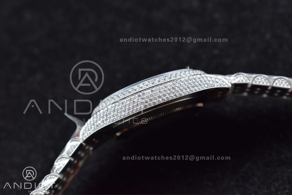 JDF 41mm Best Version Diamond DateJust White Stick Markers Upgraded 906
