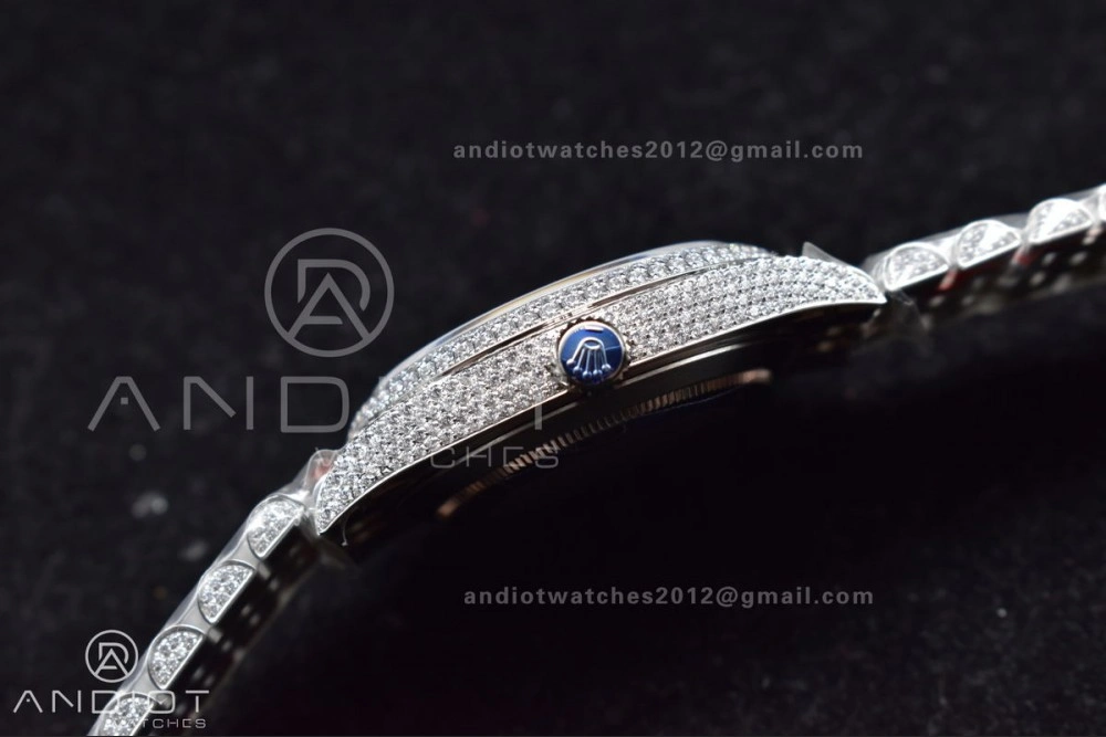 JDF 41mm Best Version Diamond DateJust White Stick Markers Upgraded 906