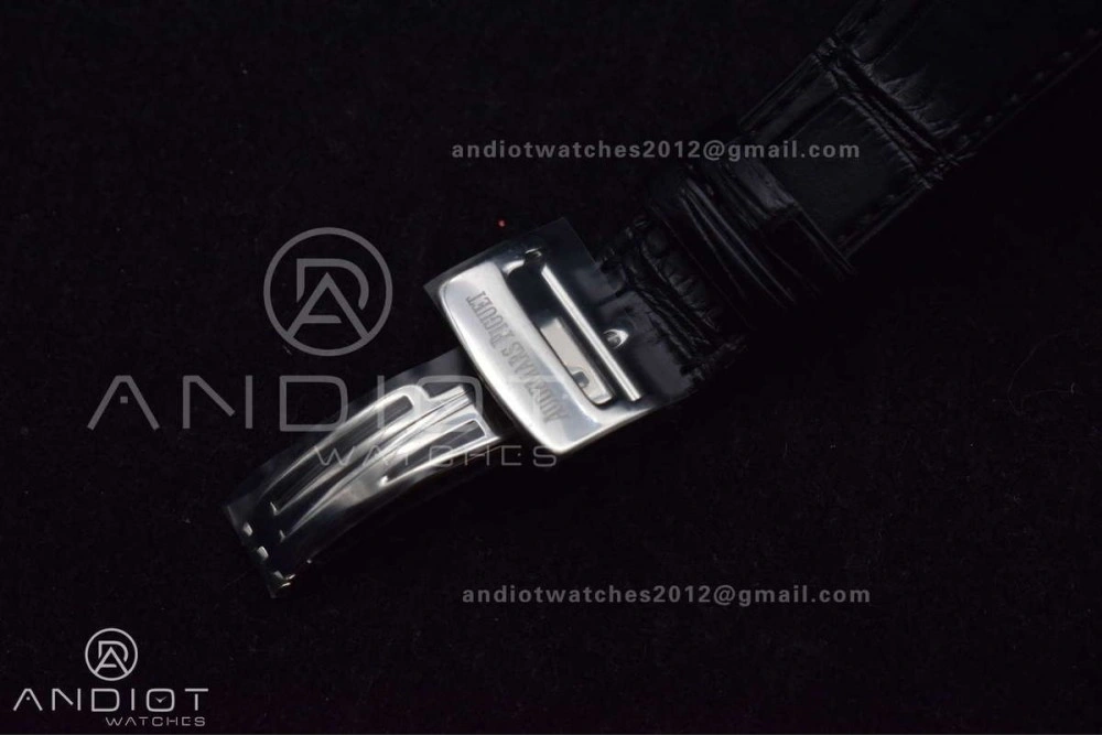 FastDry Lady Royal Oak 33mm 67651 SS Diamond Bezel V7F 1:1 Black Textured Dial On Stainless Strap Ronda Quartz 120