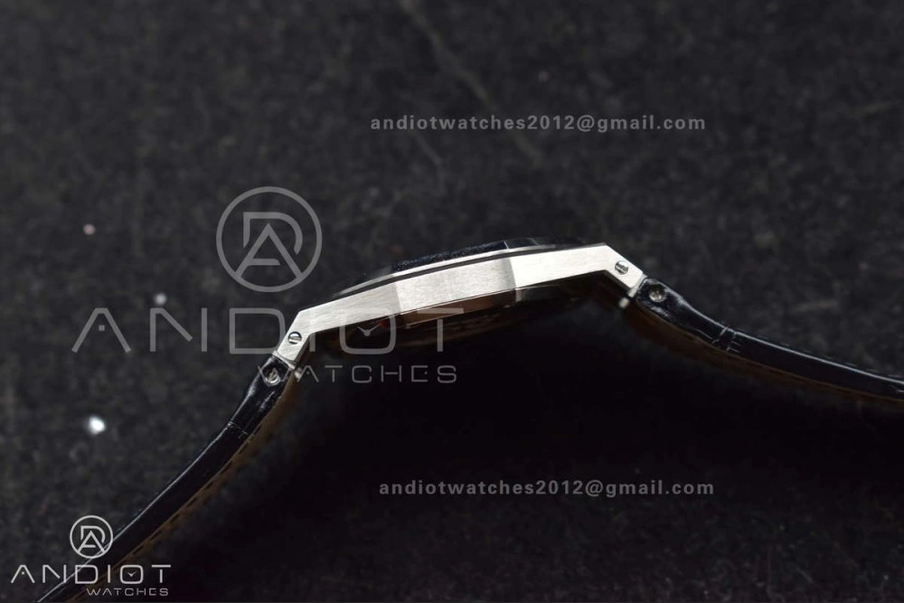 FastDry Lady Royal Oak 33mm 67651 SS Diamond Bezel V7F 1:1 Black Textured Dial On Stainless Strap Ronda Quartz 120