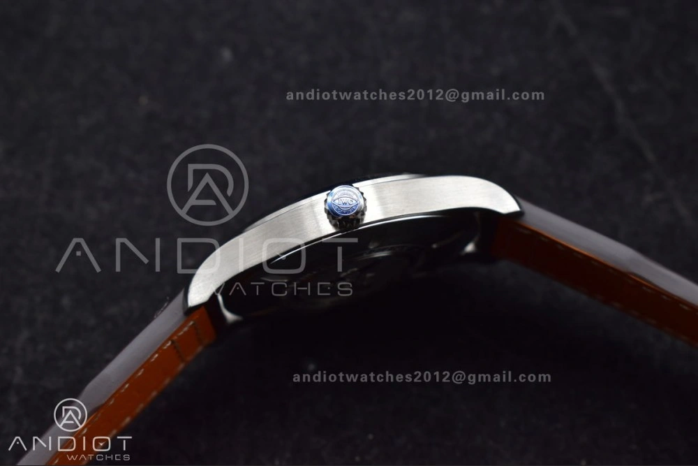 Mark XVIII IW327006 Titanium V7F 1:1 Best Edition BlueDial on Brown Leather Strap A Timeless 297