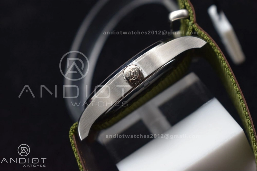 Practical Mark XVIII “TRIBUTE TO MARK XI” IW327007 M+F 1:1 Best Edition Black Dial on Green Nylon Strap A 429