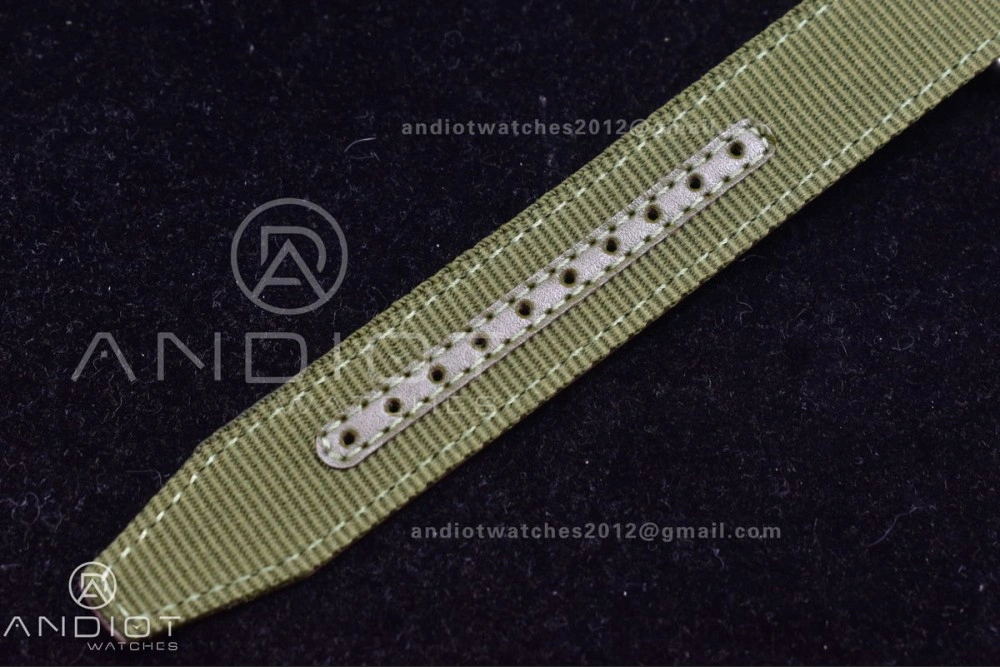 Practical Mark XVIII “TRIBUTE TO MARK XI” IW327007 M+F 1:1 Best Edition Black Dial on Green Nylon Strap A 429