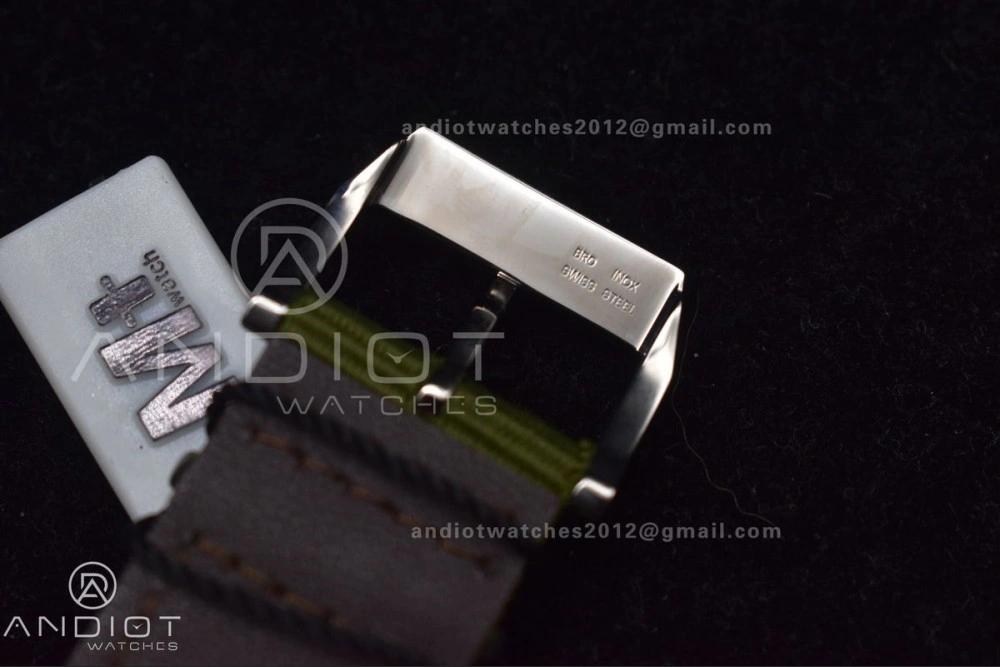 Practical Mark XVIII “TRIBUTE TO MARK XI” IW327007 M+F 1:1 Best Edition Black Dial on Green Nylon Strap A 429