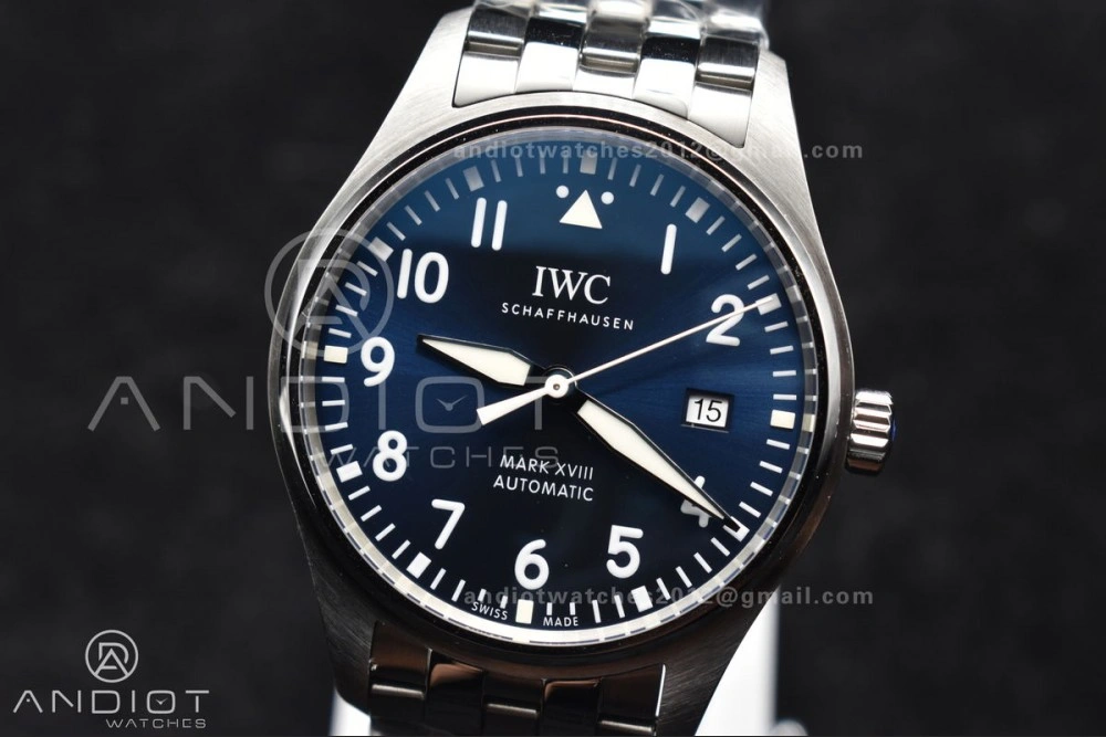 Supportive Mark XVIII V7F 1:1 Best Edition Blue Dial on SS Bracelet Asian ETA 299