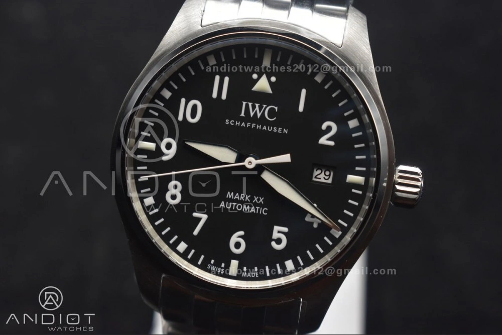 Mark XX V7F 1:1 Best Edition Black Dial on SS Bracelet Asian SoftTouch 302