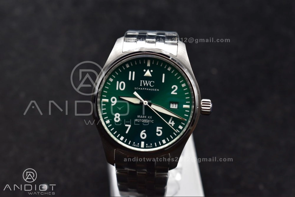 Mark XX V7F 1:1 Best Edition Green Dial on SS Bracelet Asian EyeCatching 291