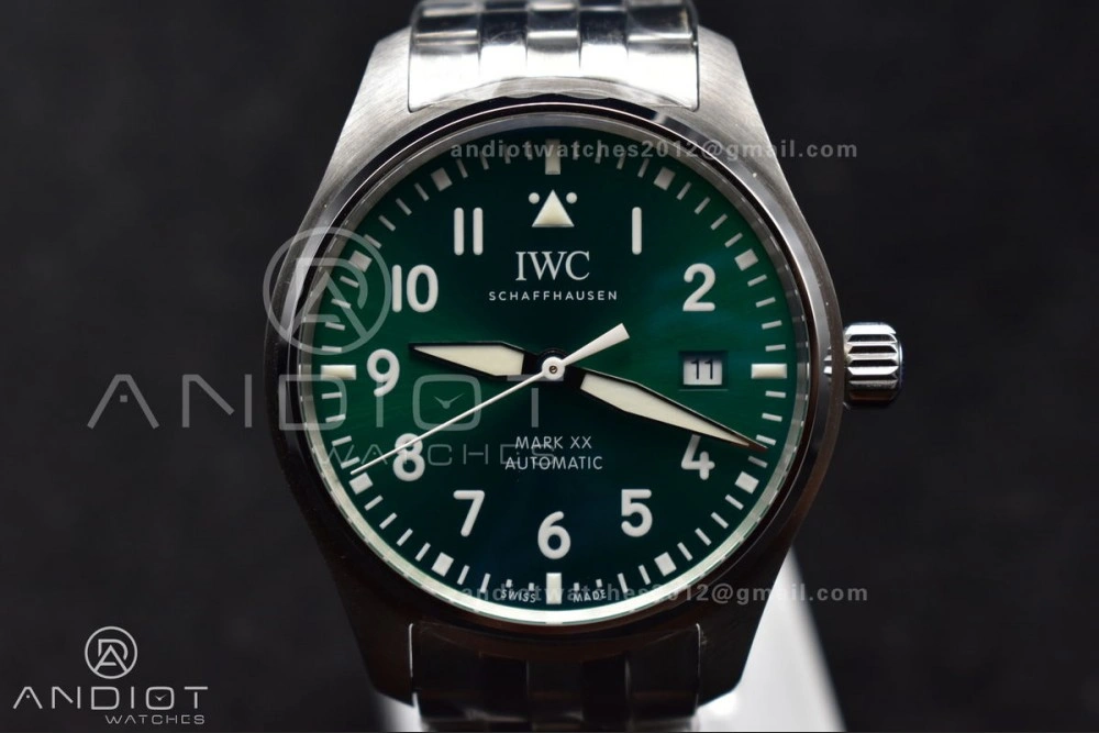 Mark XX V7F 1:1 Best Edition Green Dial on SS Bracelet Asian EyeCatching 291