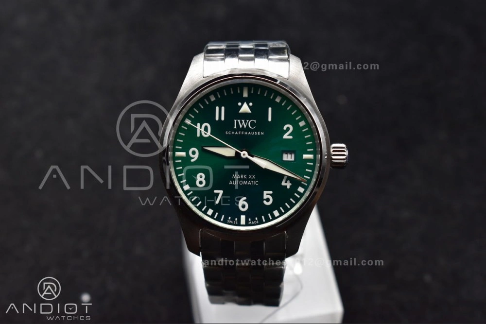 Mark XX V7F 1:1 Best Edition Green Dial on SS Bracelet Asian EyeCatching 291