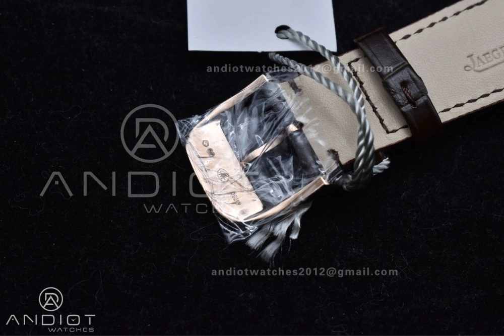 Master Ultra Thin Moon RG APSF 1:1 Best Edition White Dial on Brown Leather Strap SA925 Super Clone HighPerformance 316