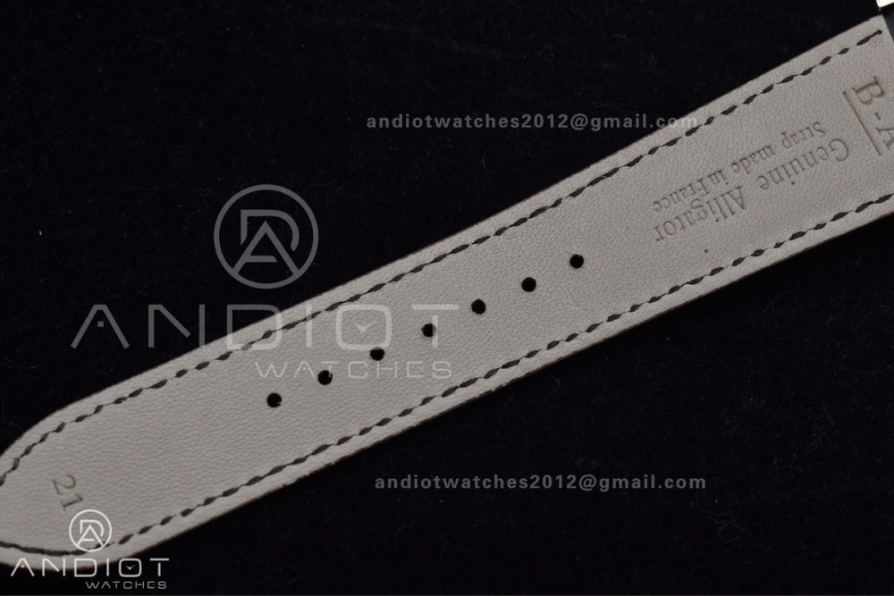 Master Ultra Thin Moon RG APSF 1:1 Best Edition White Dial on Brown Leather Strap SA925 Super Clone HighPerformance 316