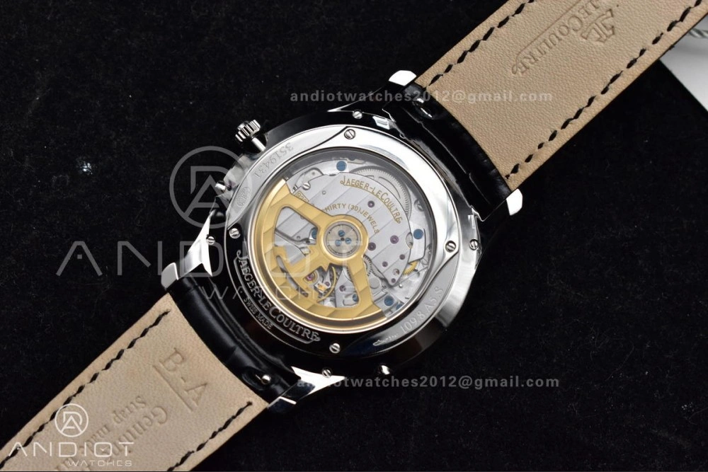 Master Ultra Thin Moon SS APSF 1:1 Best Edition Blue Dial on Black Leather Strap SA925 Super Clone Snug 317