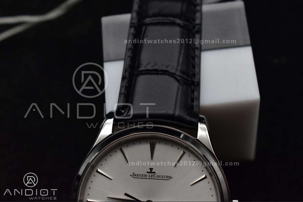 NewStyle Master Ultra Thin Moon SS APSF 1:1 Best Edition Silver Dial on Black Leather Strap SA925 Super Clone 314