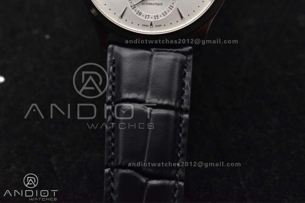 NewStyle Master Ultra Thin Moon SS APSF 1:1 Best Edition Silver Dial on Black Leather Strap SA925 Super Clone 314