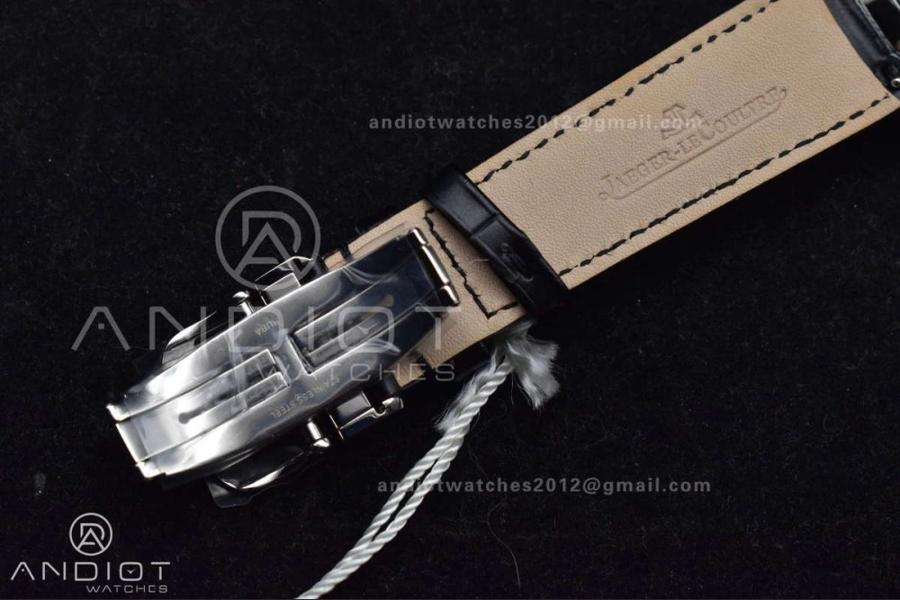 NewStyle Master Ultra Thin Moon SS APSF 1:1 Best Edition Silver Dial on Black Leather Strap SA925 Super Clone 314