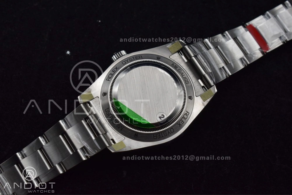 Milgauss 116400 GV Real Green Sapphire 904L SS VSF 1:1 Best Edition Black Dial on 904L SS Bracelet SA OdorResistant 914