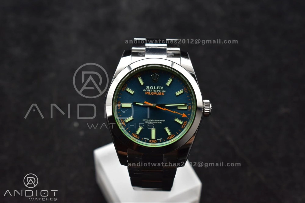 Milgauss 116400 GV VSF 1:1 Best Edition 904L Steel Blue Dial on SS Bracelet VS Youthful 909