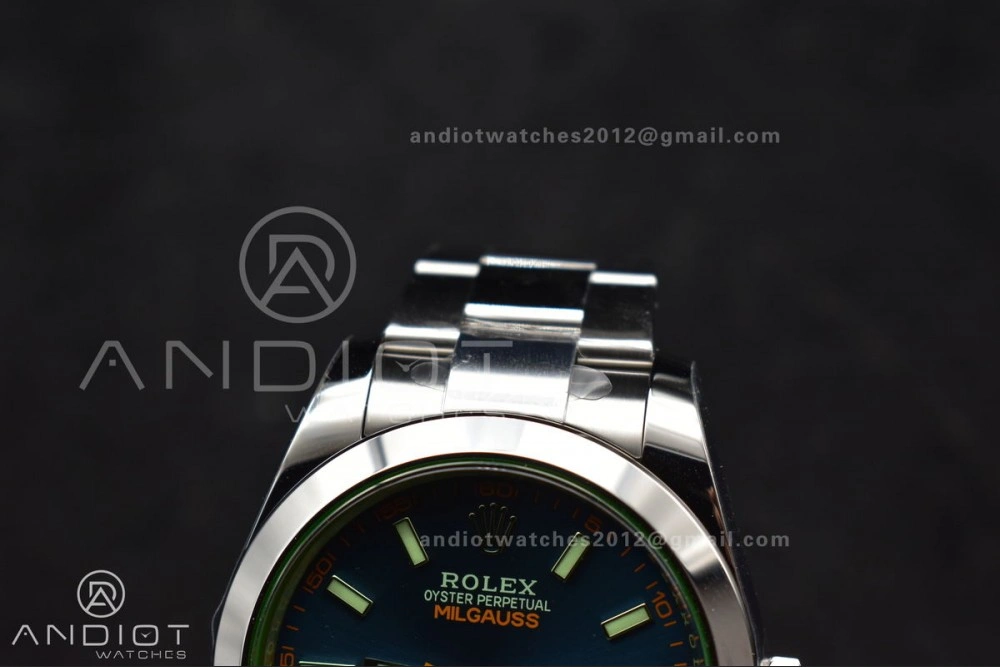 Milgauss 116400 GV VSF 1:1 Best Edition 904L Steel Blue Dial on SS Bracelet VS Youthful 909