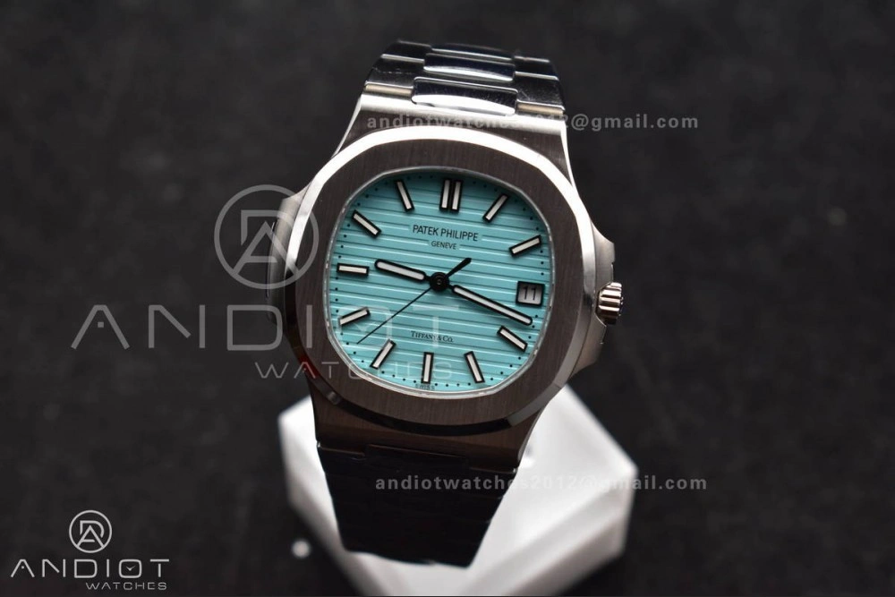 Nautilus 5711 3KF 1:1 Best Edition Tiffany Blue Dial on SS Bracelet A324 Super Clone V Trendy 372