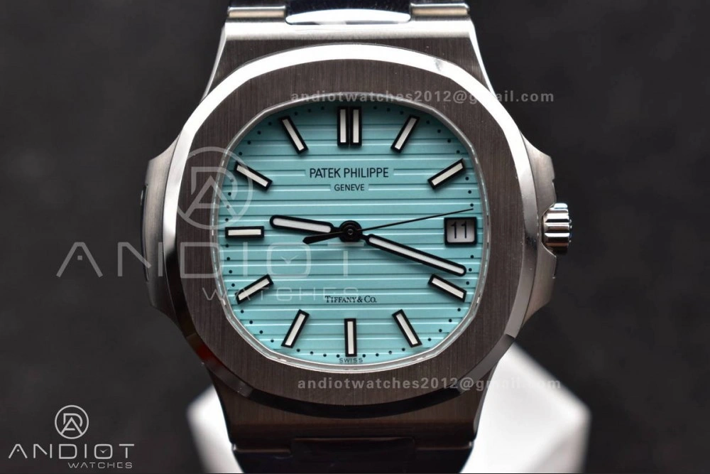 Nautilus 5711 3KF 1:1 Best Edition Tiffany Blue Dial on SS Bracelet A324 Super Clone V Trendy 372