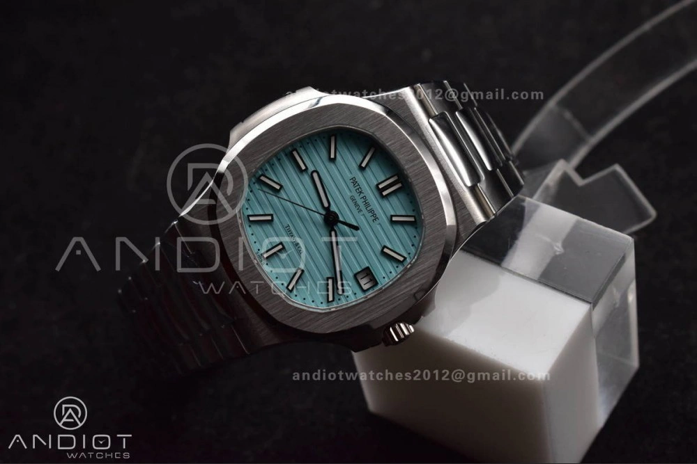 Nautilus 5711 3KF 1:1 Best Edition Tiffany Blue Dial on SS Bracelet A324 Super Clone V Trendy 372