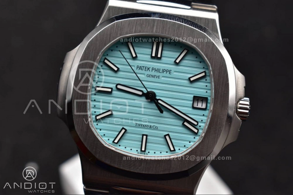 Nautilus 5711 3KF 1:1 Best Edition Tiffany Blue Dial on SS Bracelet A324 Super Clone V Trendy 372