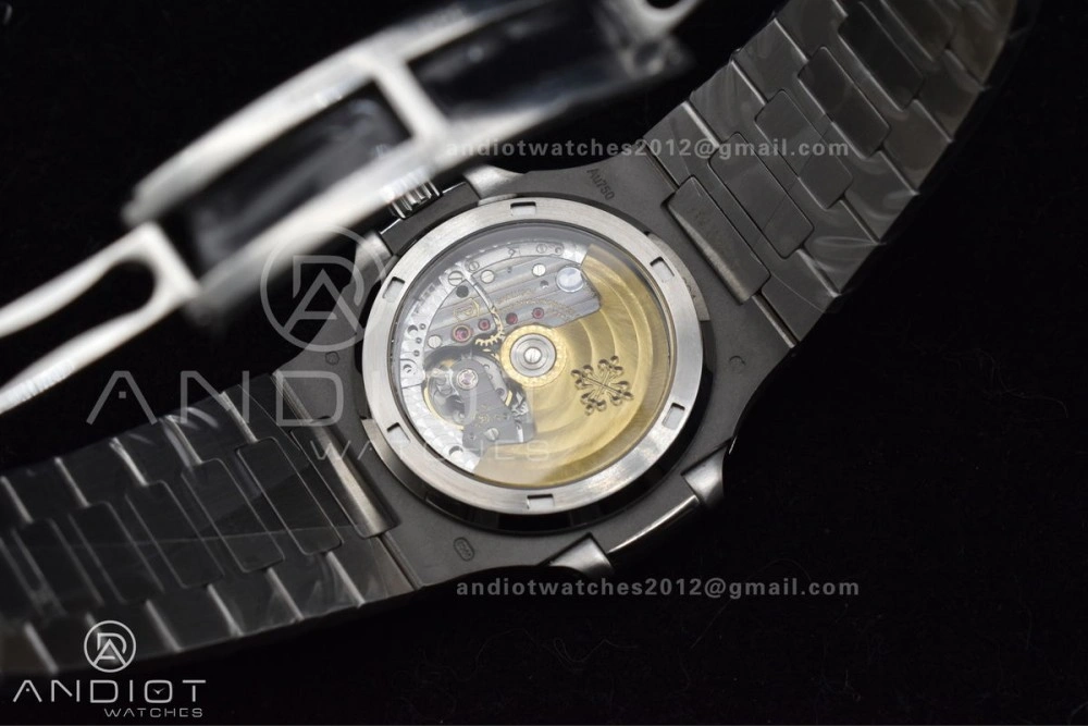 Unisex Nautilus 5711 SS TWF Full Diamonds Bezel & Dial on Diamonds Bracelet A 384
