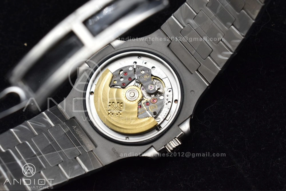 Unisex Nautilus 5711 SS TWF Full Diamonds Bezel & Dial on Diamonds Bracelet A 384