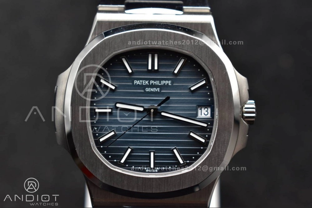 Nautilus 5711 1A 3KF 1:1 Best Edition Blue Textured Dial on SS Bracelet A324 Super Clone V NewStyle 364