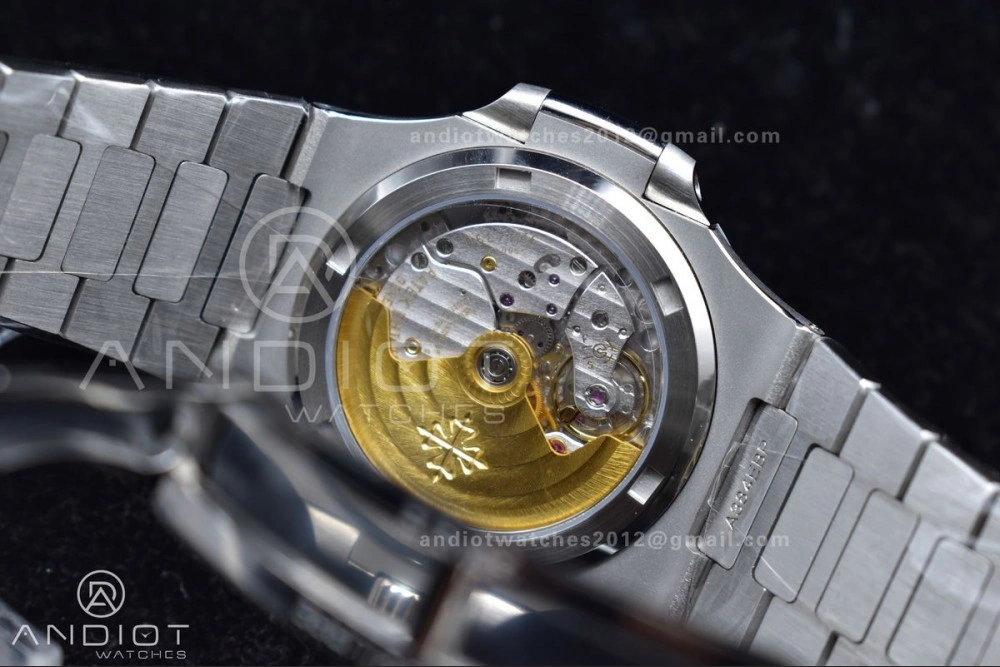 WaterResistant Nautilus 5711 1A 3KF 1:1 Best Edition Green Textured Dial On SS Bracelet A324 Super Clone V 426