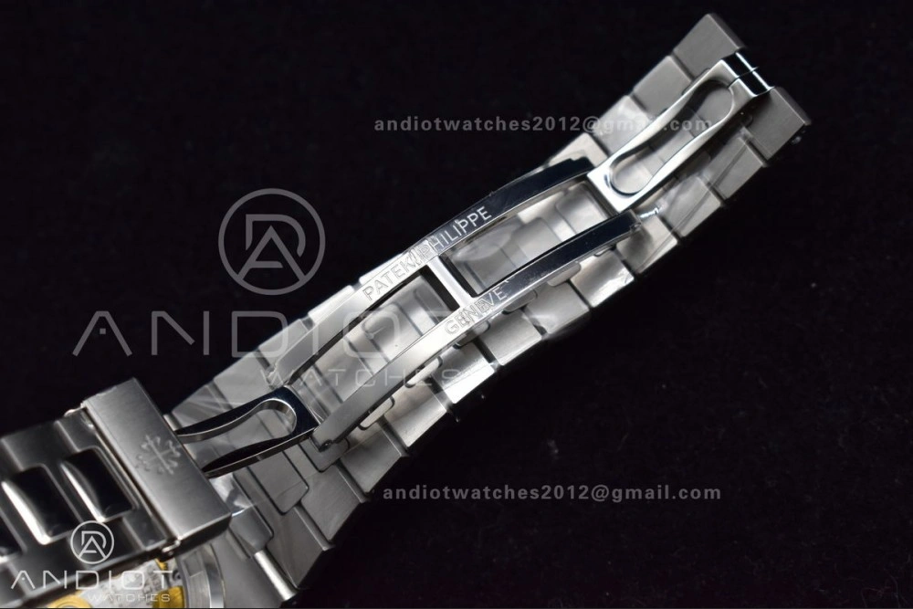 WaterResistant Nautilus 5711 1A 3KF 1:1 Best Edition Green Textured Dial On SS Bracelet A324 Super Clone V 426